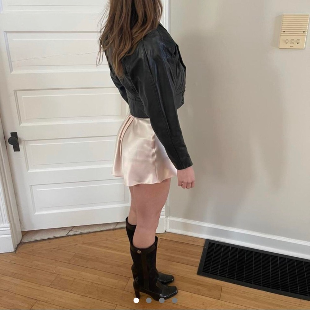Vintage, Byrnes & Baker, cropped leather jacket